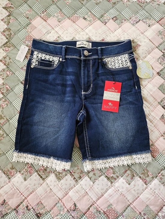 Jordache Other - Jordache Girls JD Crochet Pocket Bermuda Shorts-  Color Drkezy